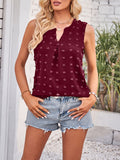 Solid Color Fur Dot Casual Vest