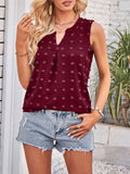 Solid Color Fur Dot Casual Vest