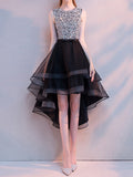 Sequin Patchwork Tulle Evening Party Dress