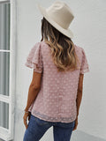 Solid Color Top O-Neck Casual Shirt