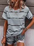 Lightning Print Top Casual T-Shirt