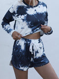 Tie Dye Print Shorts Home Lounge Set