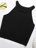 Camisole cropped knitted bottoming Vest