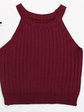 Camisole cropped knitted bottoming Vest