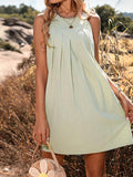 Sleeveless Tank Top A-Line Mini Dress