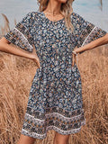 Boho Ethnic Print Loose Dress