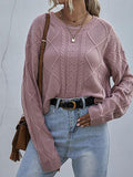 Loose thin twist knitted Pullovers Sweater