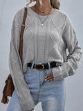 Loose thin twist knitted Pullovers Sweater